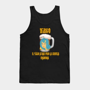 Fun design for lovers of beer and good liquor. Virgo sign Tank Top